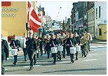 Hjemmeværnets Musikkorps Fyn i spidsen for skyttelaugets optog